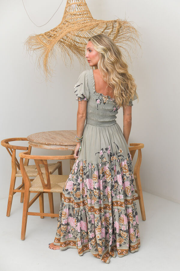 Jaase Vestido comprido Claudette Verde