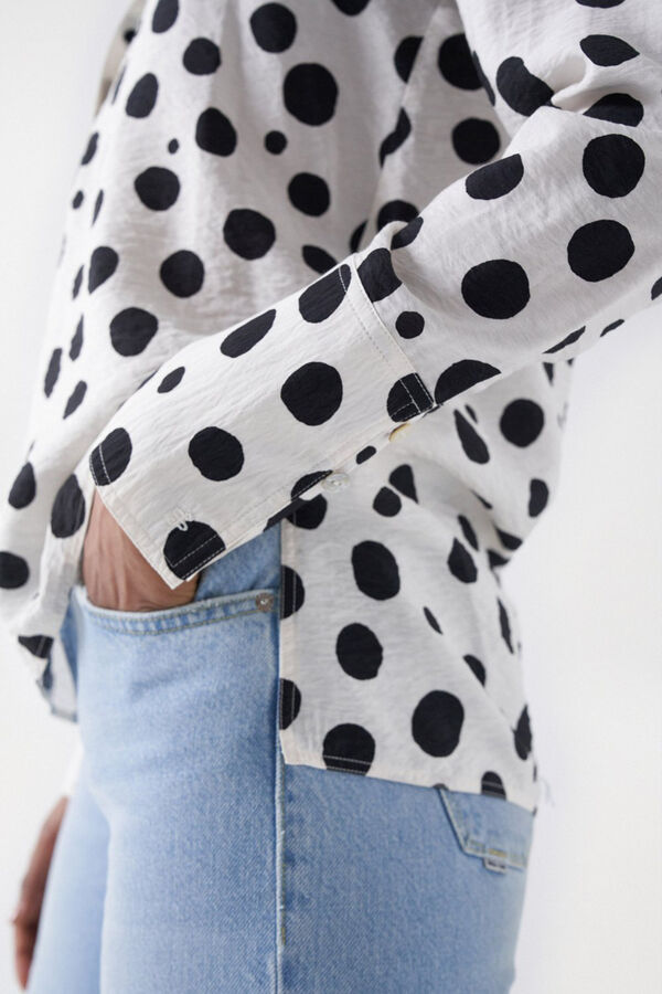 Salsa Jeans Blusa com impresso de bolas Impress&atilde;o