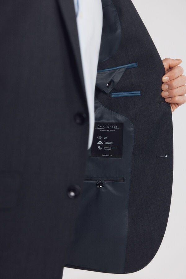 Cortefiel Blazer de fato liso COOLMAX&reg; Cinzento