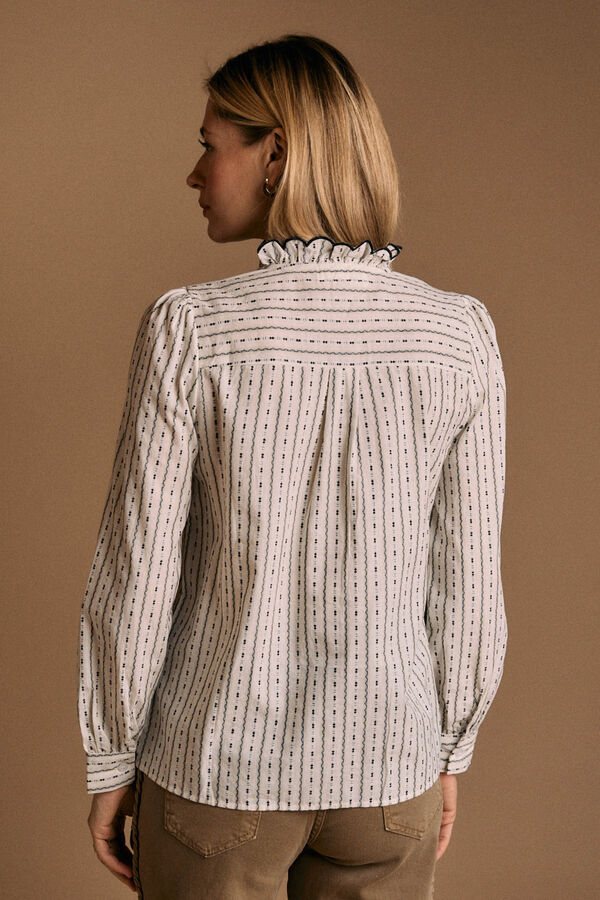 Pol&iacute;n Et Moi Blusa volante Thelma Beige