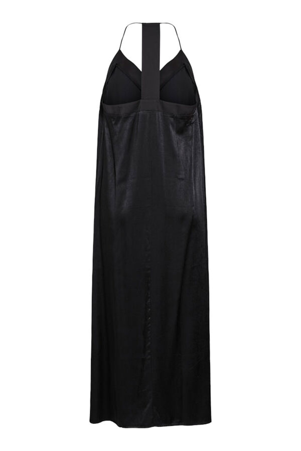 Vila Vestido de al&ccedil;as midi Preto