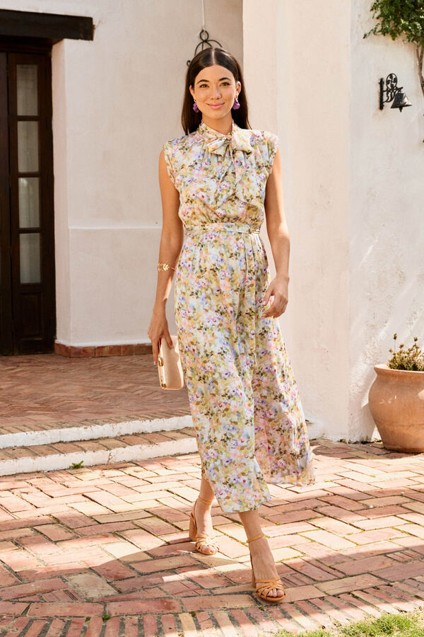 Pol&iacute;n Et Moi Vestido largo con estampado floral Multicolor