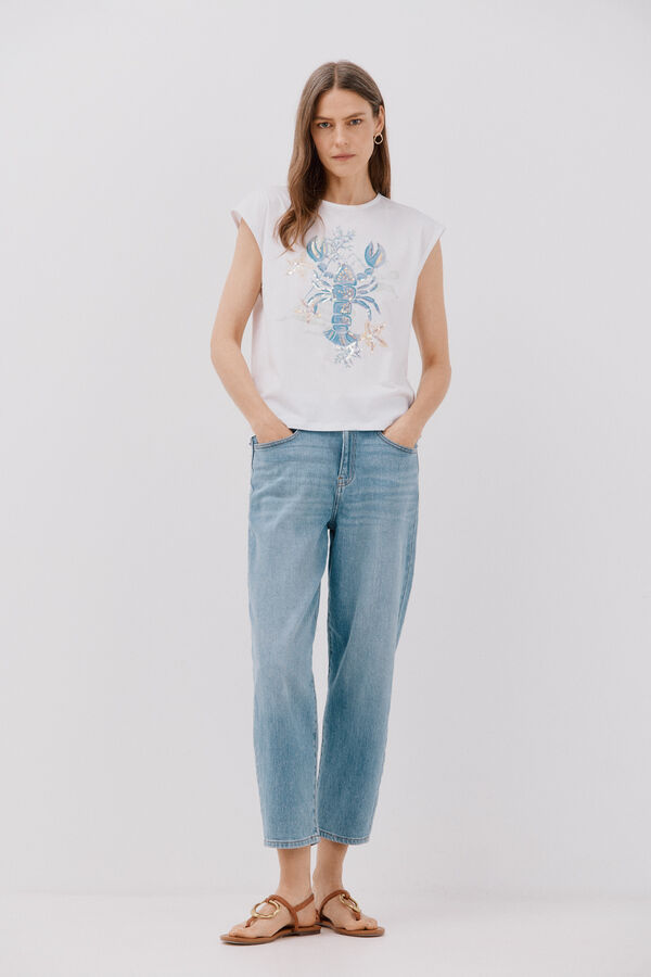 Cortefiel T-shirt estampada Verde