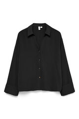 Vero Moda Camisa de manga larga botones dorados Negro