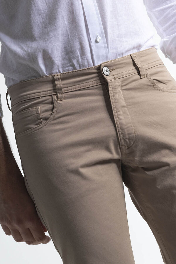 PuroEGO Pantalon chino slim Beige