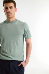 Selected Camiseta 100% lana merino Verde