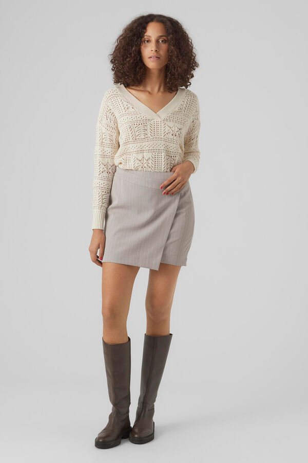 Vero Moda Jersey calado Gris