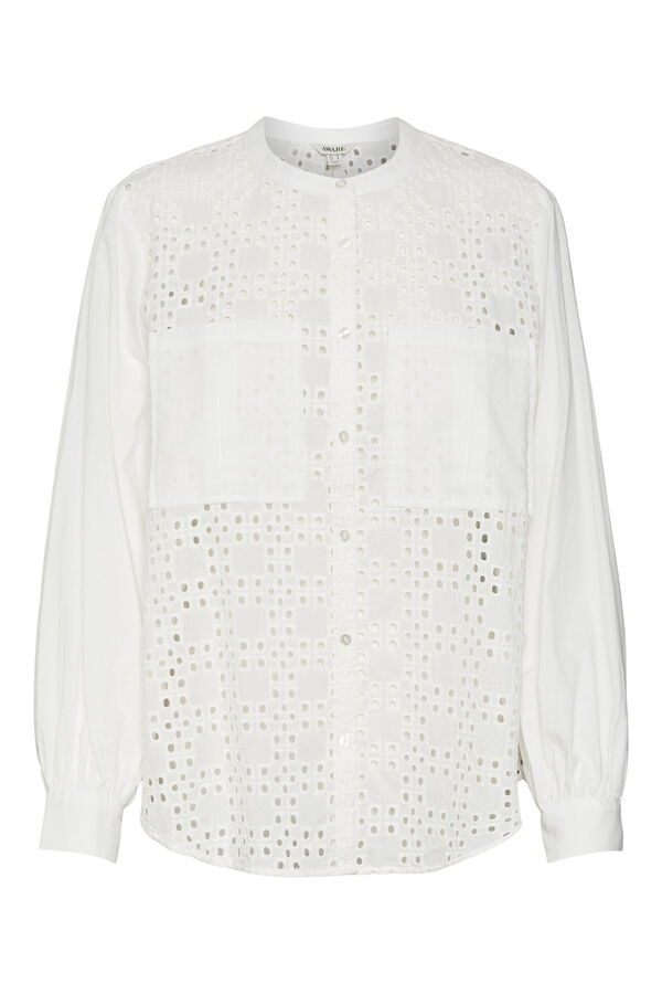 Vero Moda Blusa detalles calados Blanco