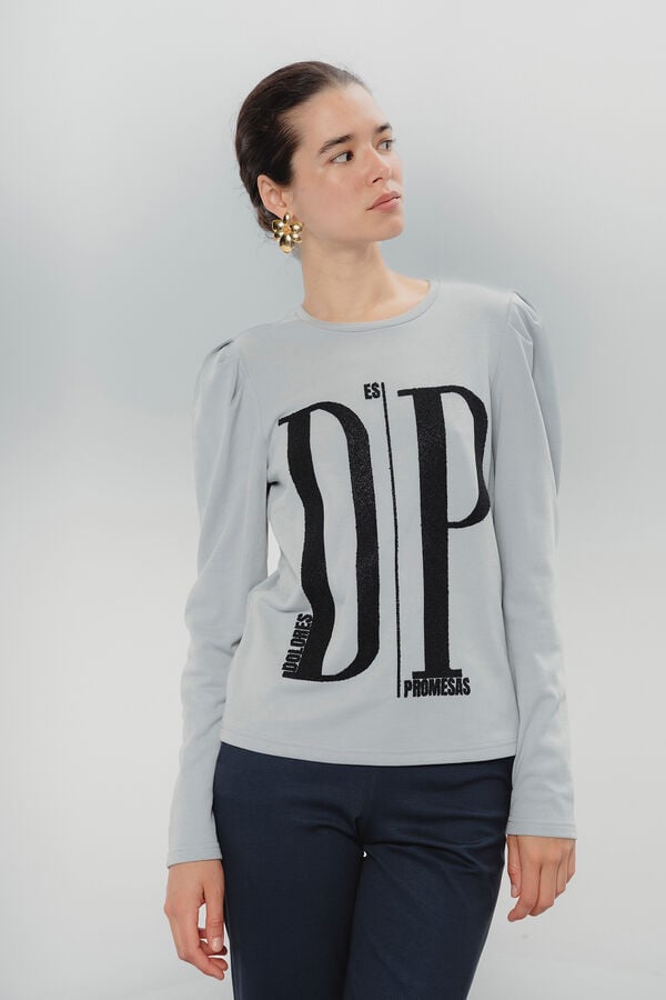 Dolores Promesas Camiseta Carolina Cinza DP Azul