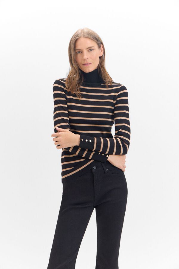 Cortefiel Camisola riscas bicolorida Cinzento