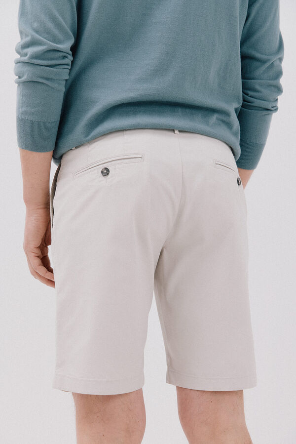 Cortefiel Bermuda chino Cinzento