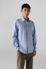 Cortefiel Camisa twill xadrez Azul