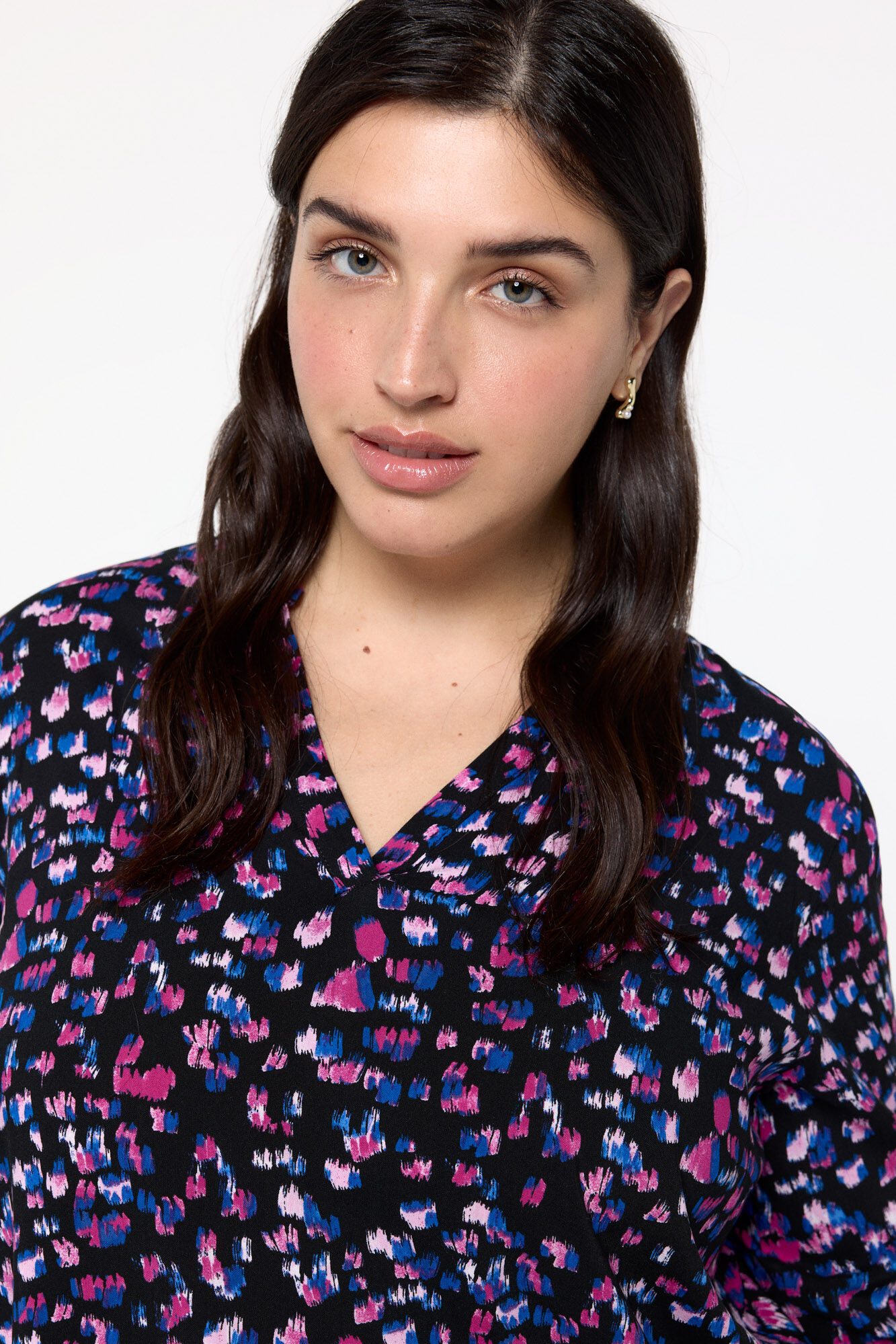 Evoked by Vila Blusa curvada manga comprida