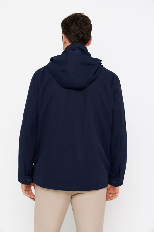 Cortefiel Blusão impermeável Azul