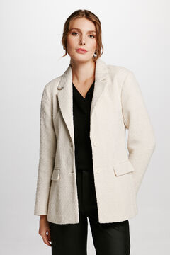 Cortefiel Blazer texturizada Gris