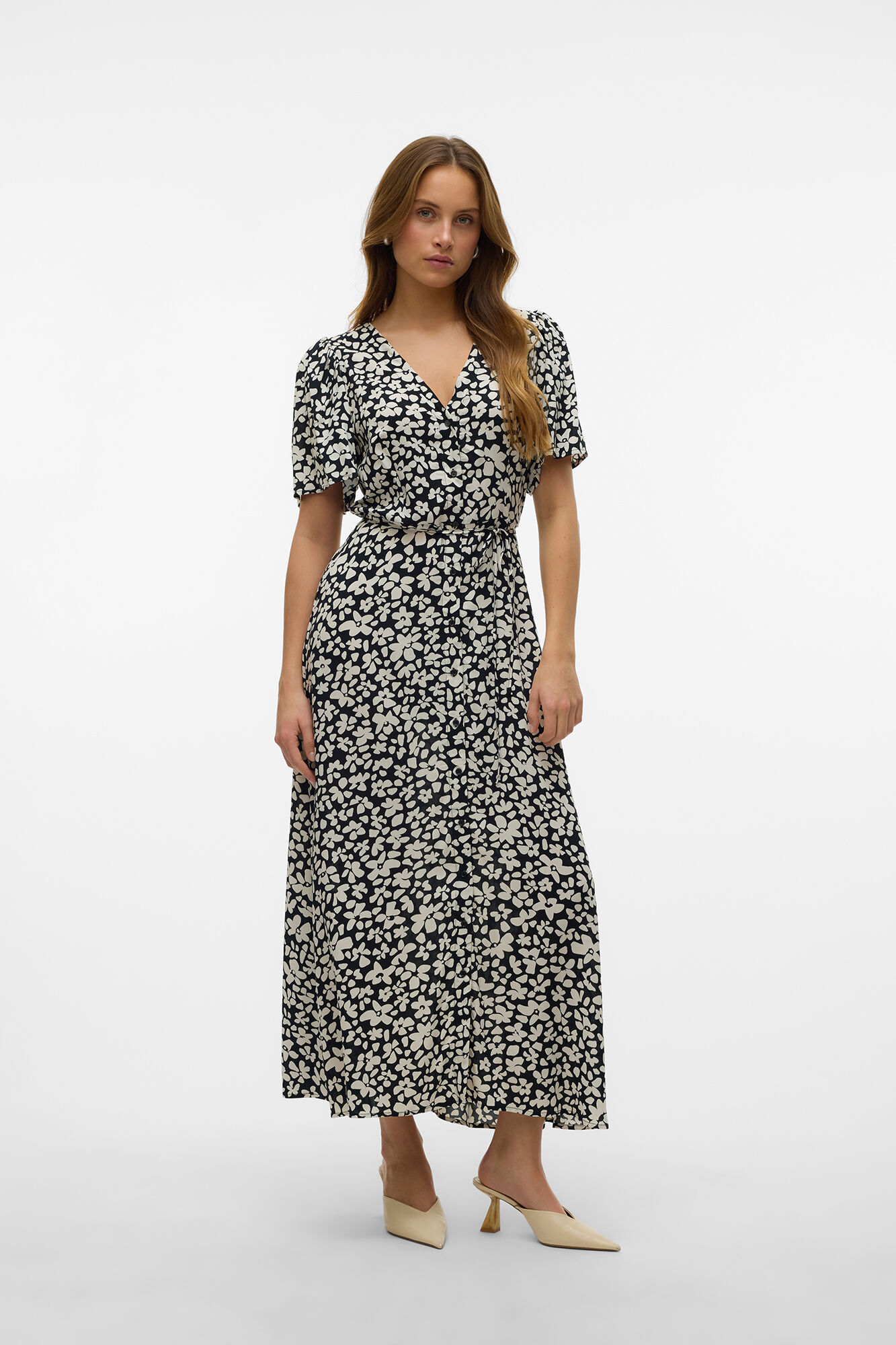 Vero Moda Vestido comprido de manga curta