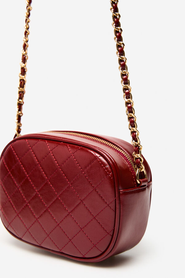 Cortefiel Bandolera acolchada Rojo