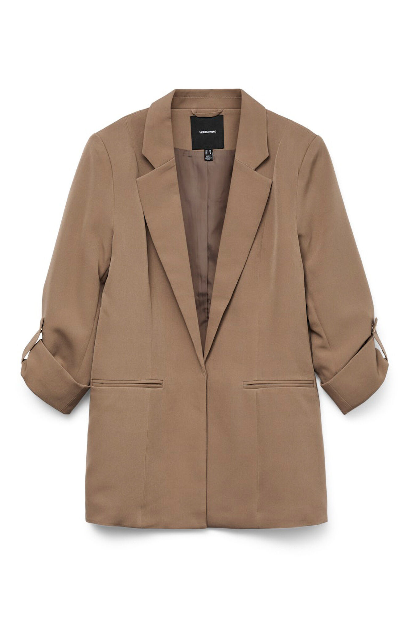 Vero Moda Blazer abierta con manga remangada