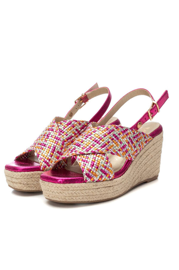 XTI Sand&aacute;lia de cunha Multicolorido