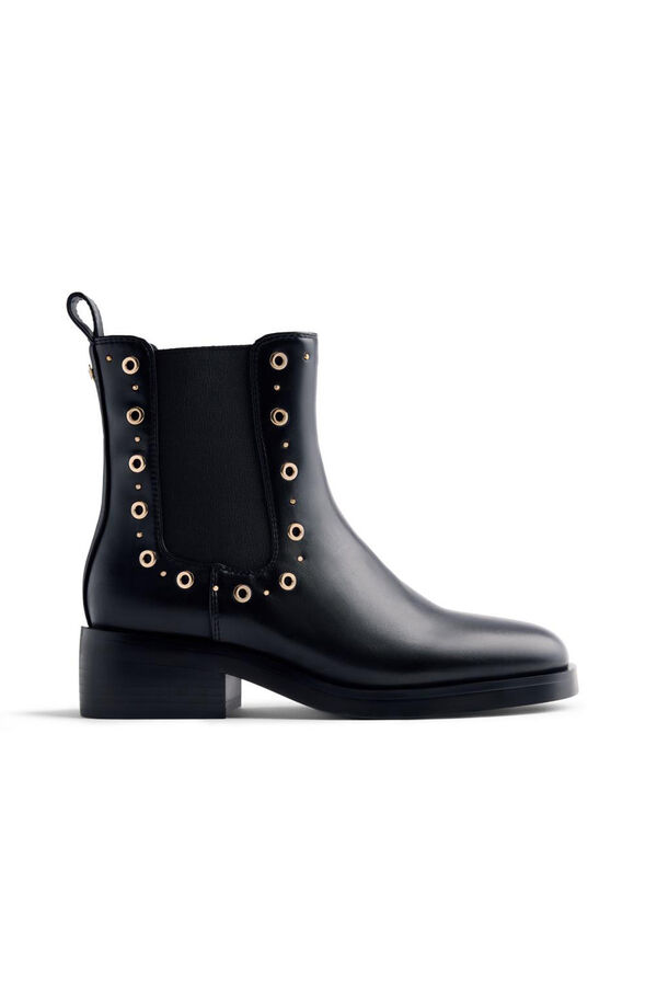Gioseppo Botines chelsea tachas y ollados halma Negro