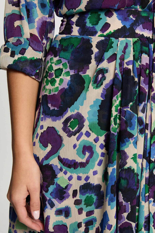 Morgan Saia estampada solta Multicolorido