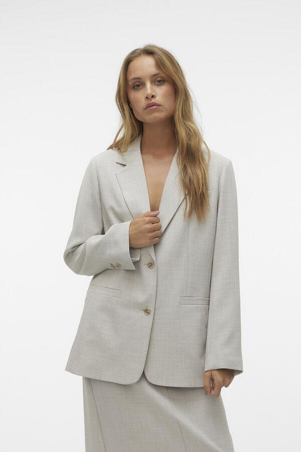 Vero Moda Blazer versase larga Gris