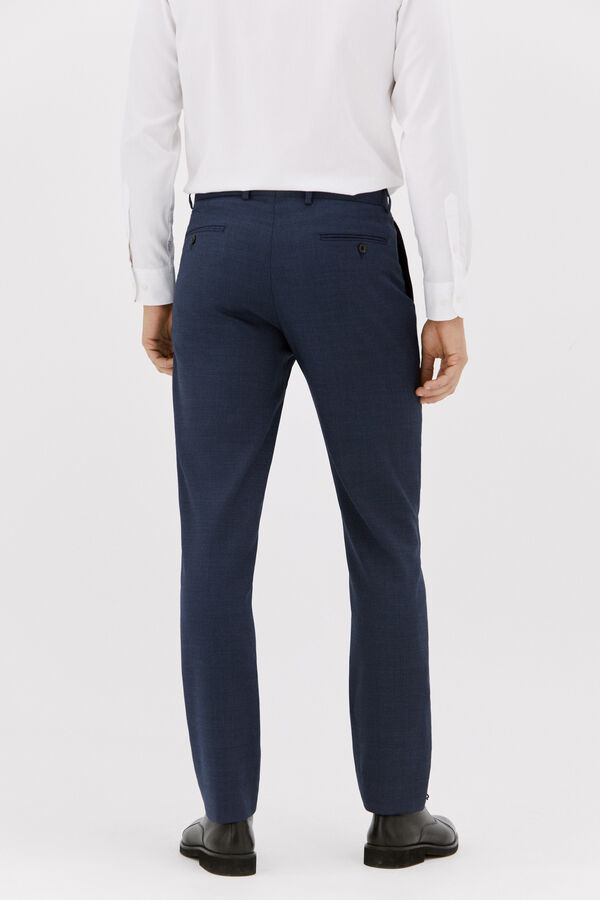 Cortefiel Pantalón ojo perdiz en tailred fit Azul