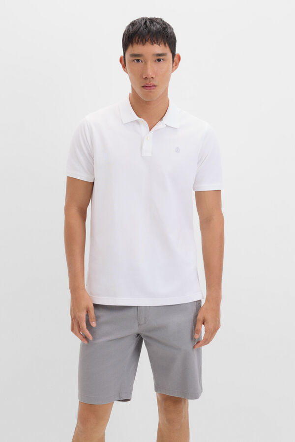 Cortefiel Bermuda chino estampada Gris