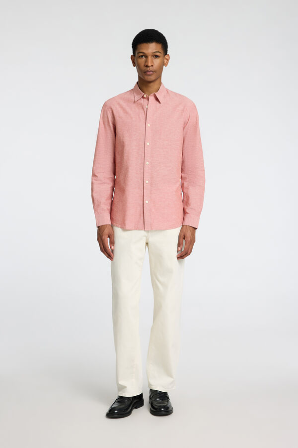 Selected Camisa de linho slim fit Subiu