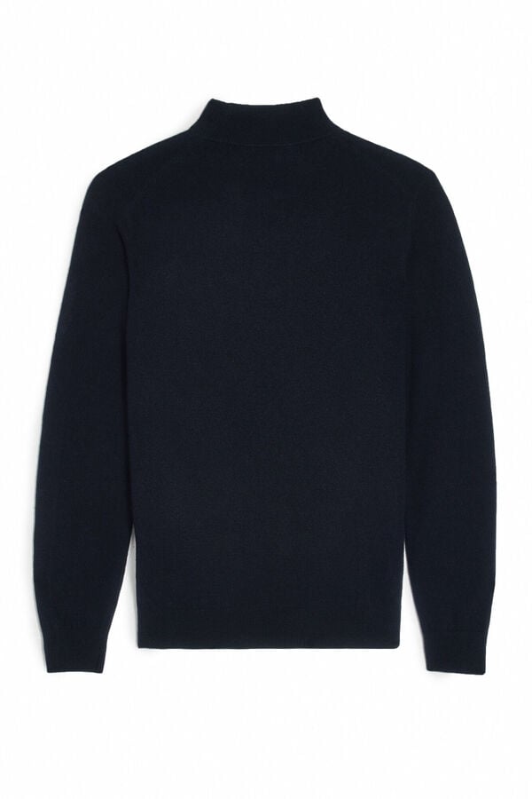OOTO Jersey cuello alto Azul marino