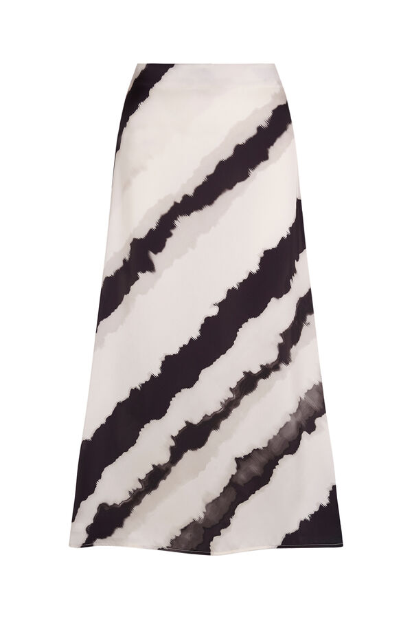 Slowlove Falda midi estampada Multicolor