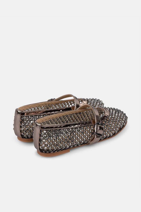 Alma en Pena Bailarina rede pedraria Cinzento