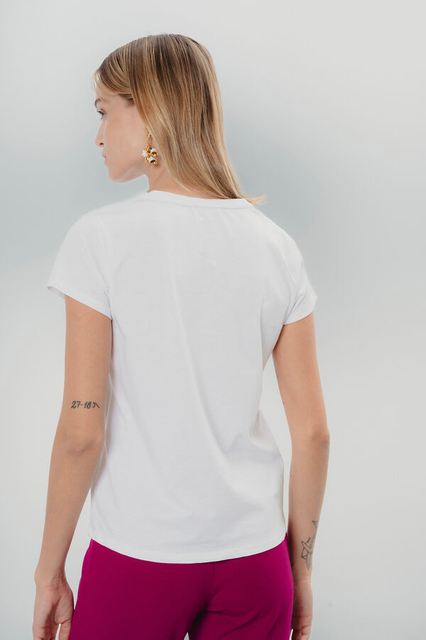 Dolores Promesas Camiseta Branca Vibrante Branco