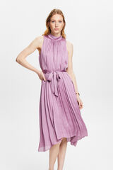 Esprit Vestido midi plisado sin mangas Lila