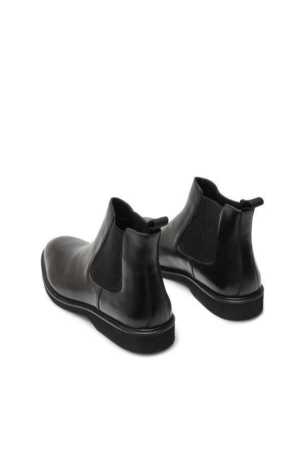 OOTO Bota chelsea piel Negro