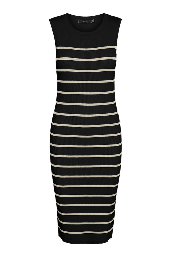 Vero Moda Vestido midi de malha  Preto