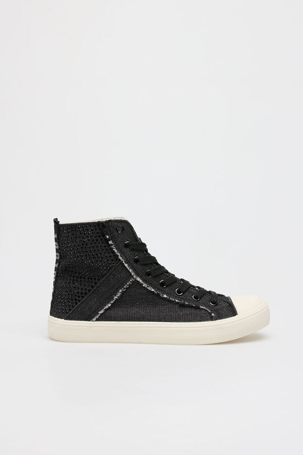 Slowlove Sneaker strass Gris oscuro