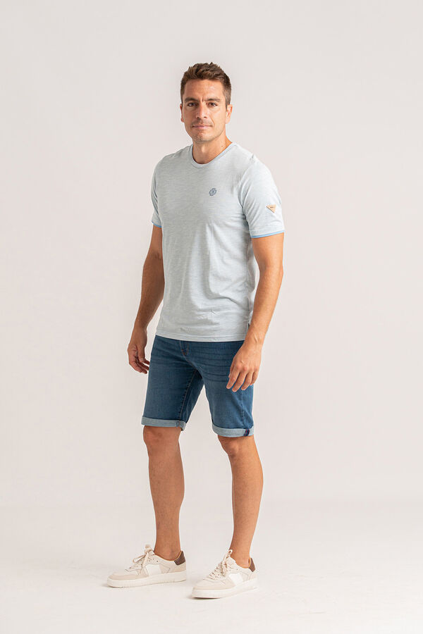 Privata T-shirt básica manga curta Azul