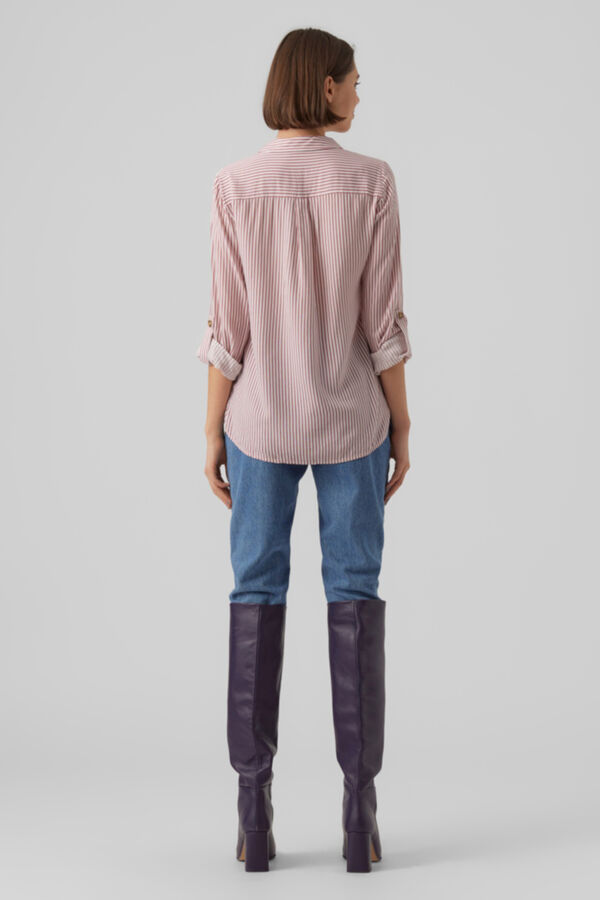 Vero Moda Camisa de riscas Vermelho