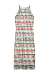 Slowlove Vestido halter multicolor Azul