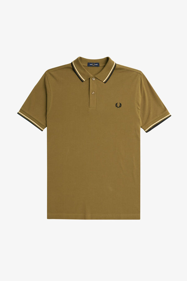 Fred Perry Polo con dos tonos Fred Perry Camel