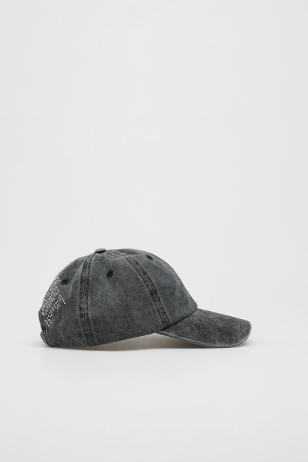 Slowlove Gorra denim tachas Gris