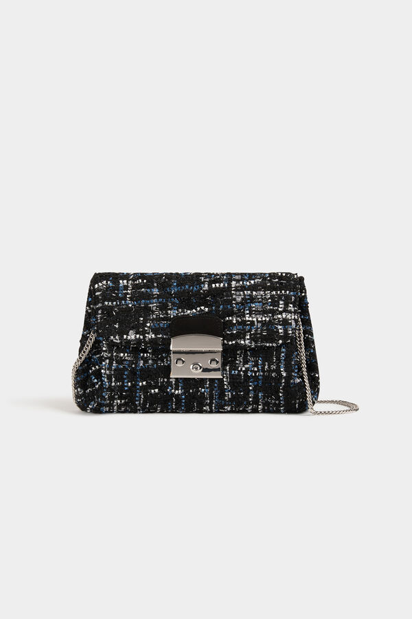 Morgan Bolso tweed Negro