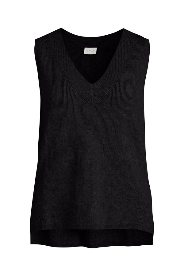 Vila Colete de malha  Preto