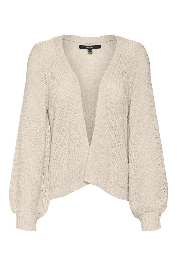 Vero Moda C&aacute;rdigan de punto fino y manga larga Gris