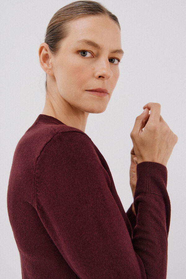 Cortefiel Jersey b&aacute;sico caja Vino