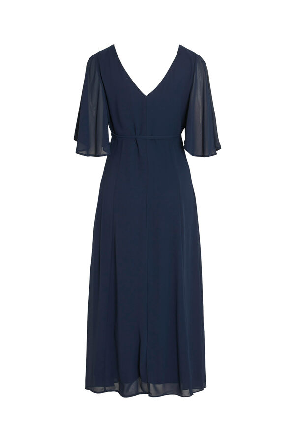 Vila Vestido largo cruzado Azul marino