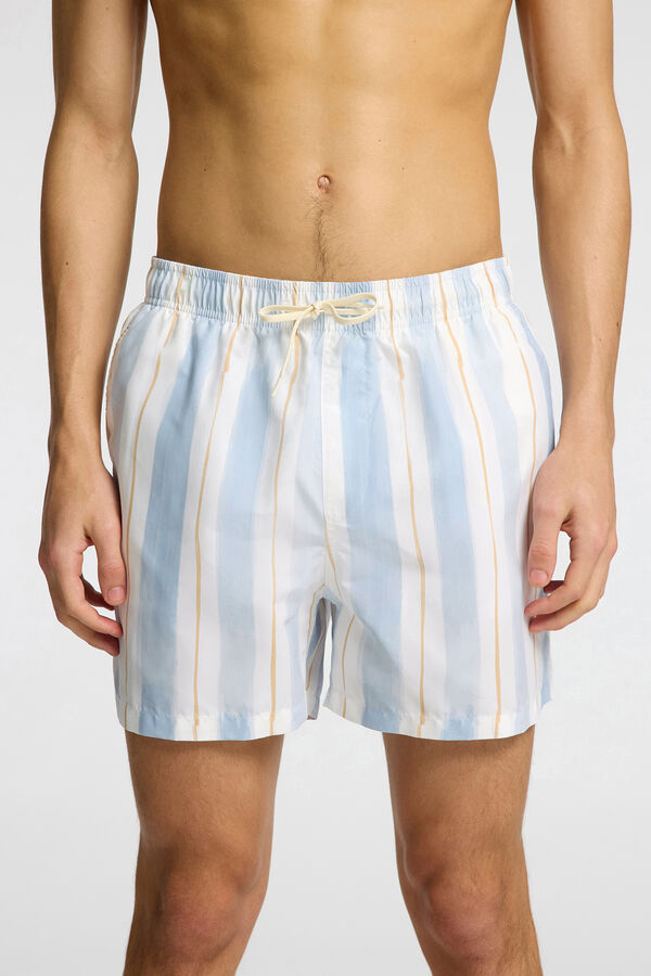 Selected Ba&ntilde;ador estampado Blanco