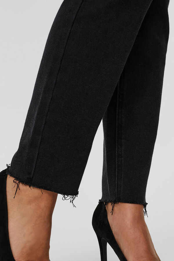 Vero Moda Vaquero recto tiro alto Negro