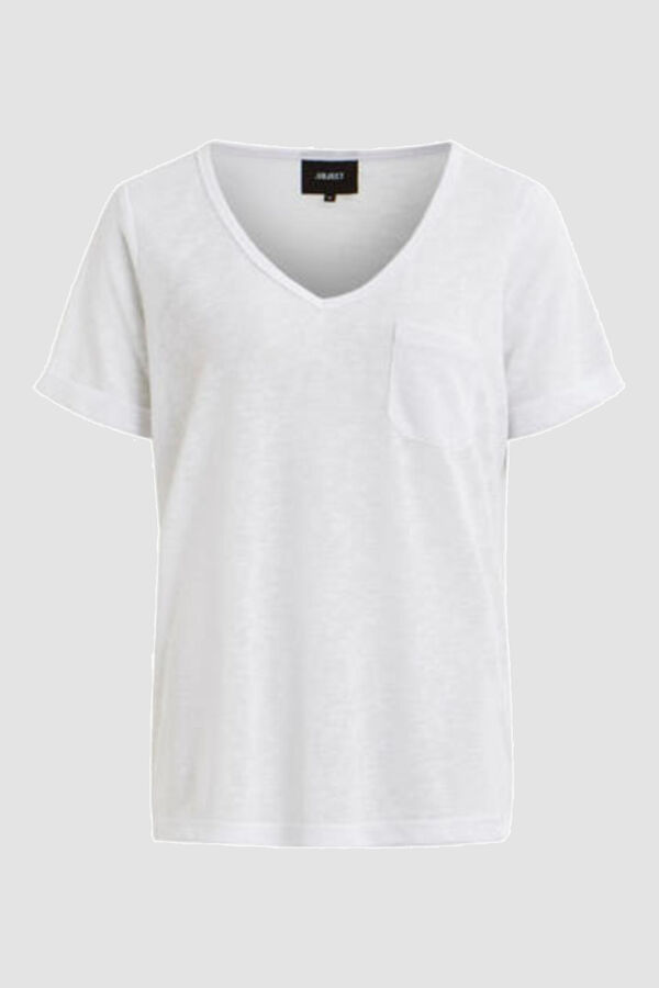 Cortefiel Camiseta manga corta Blanco